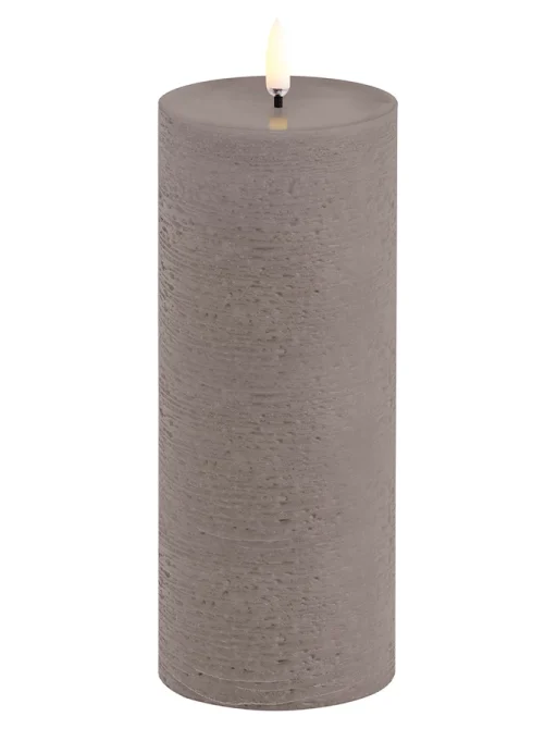 LED Pillar Candle Sandstone – B7,8 x H20,3 cm