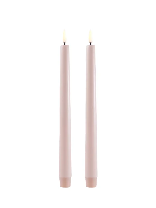 Taper Candle Beige – B2,3 x H25,5 cm (Twin Pack)